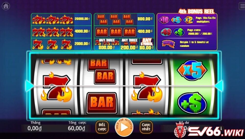 Nổ hũ - slot đổi thưởng góp phần tạo nên tên tuổi không nhỏ của nhà cái SV66